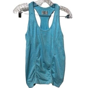 Athleta Fast‎ Track Racerback Tank Turquoise Blue Size Medium